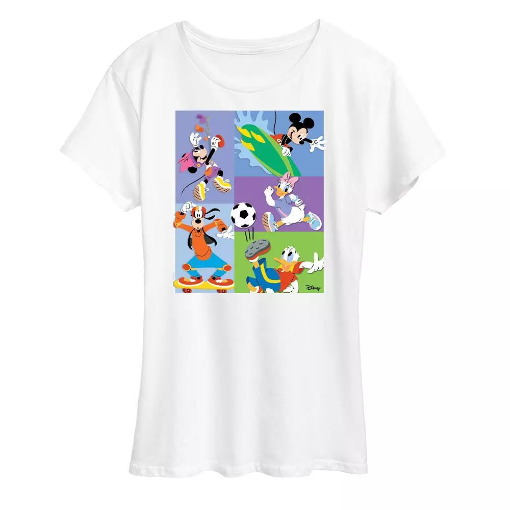 Disneys Mickey Mouse & Friends Womens Sports Graphic Tee Product Image