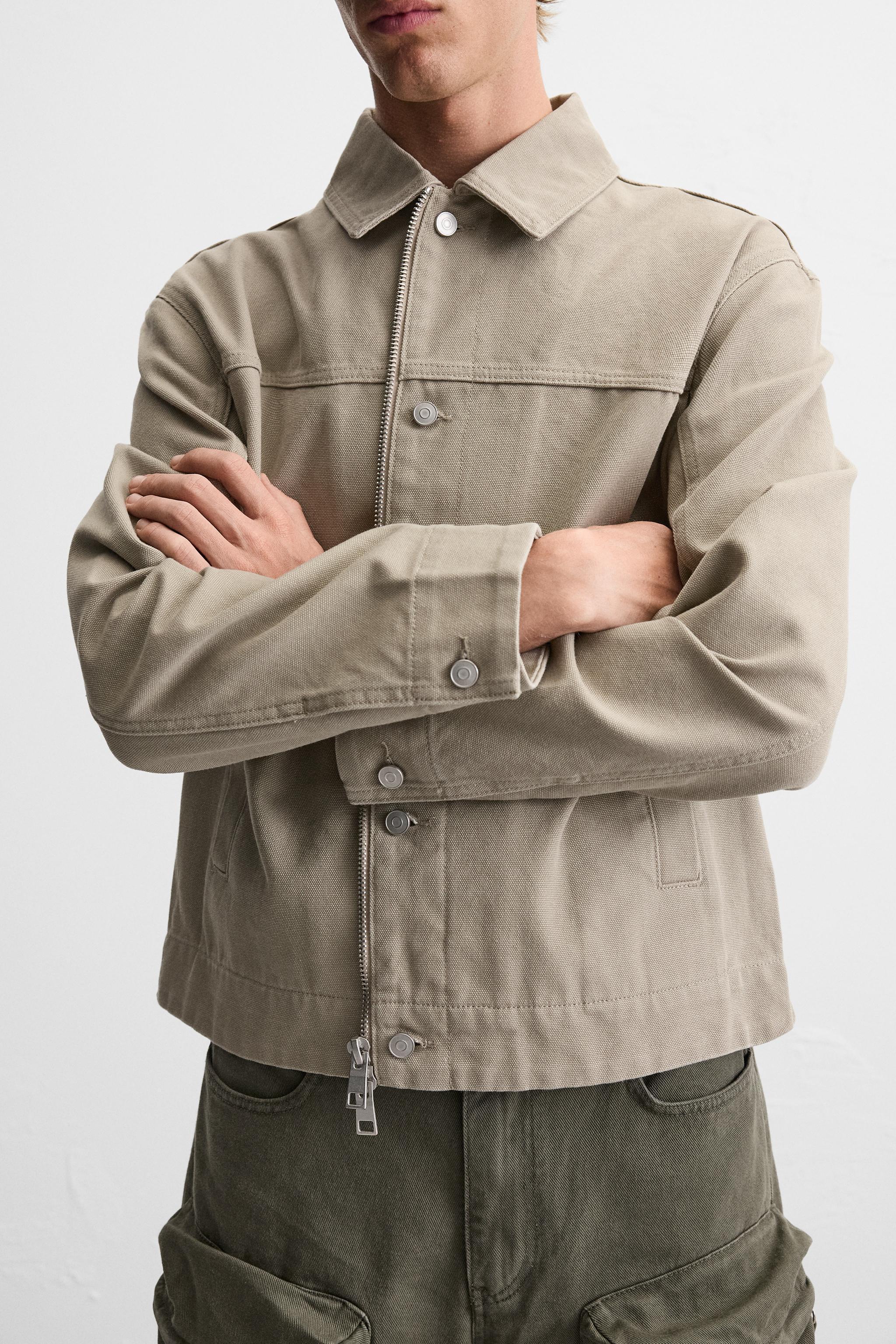 WASHED ZIPPER JACKET Product Image