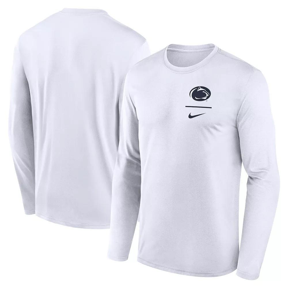 Men's Nike White Penn State Nittany Lions Primary Stack Legend Long Sleeve T-Shirt, Size: 2XL Product Image