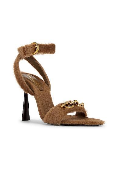 Saint Laurent Le Maillon Sandal in Brown Product Image