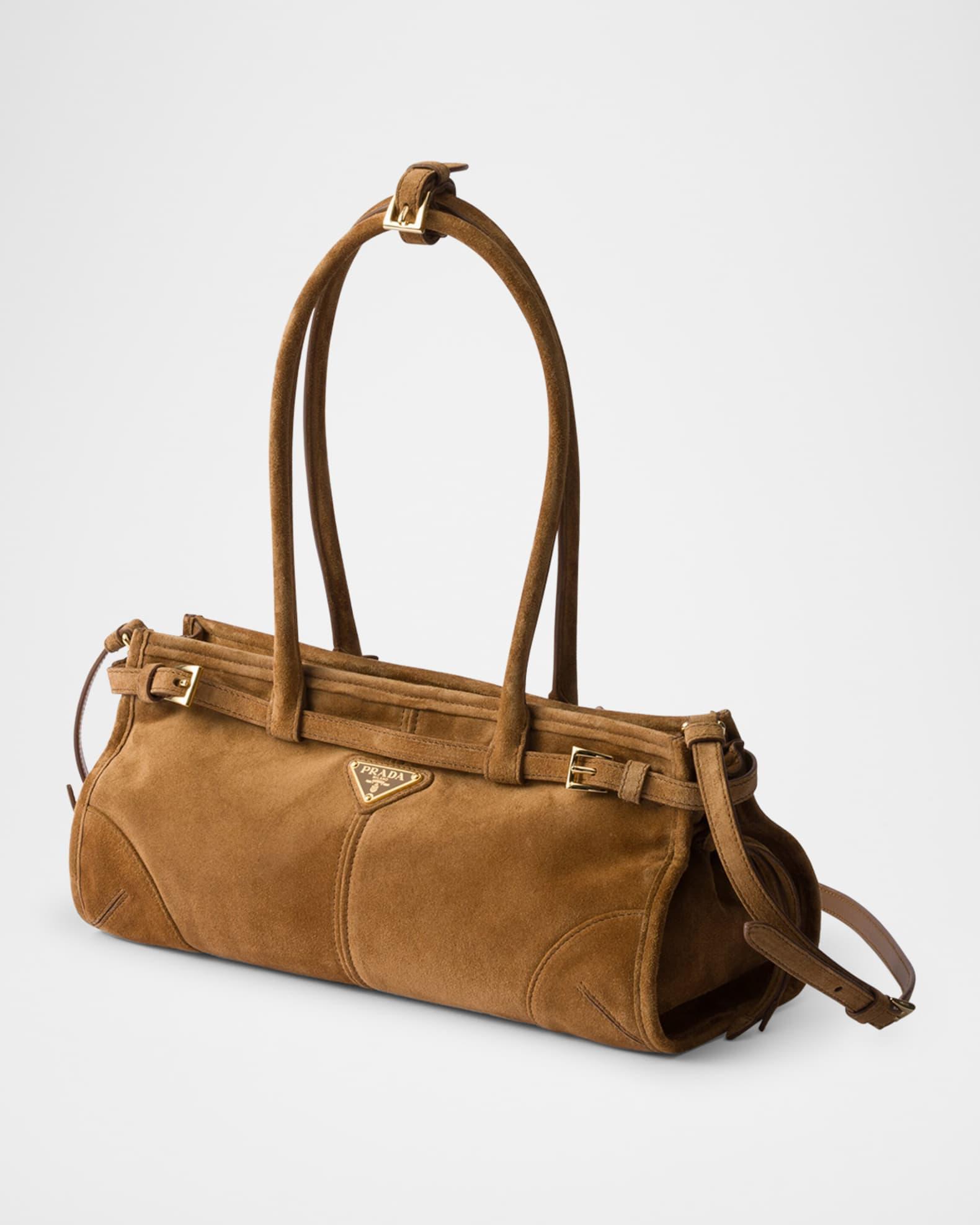 Buckle Suede Shoulder Bag Product Image