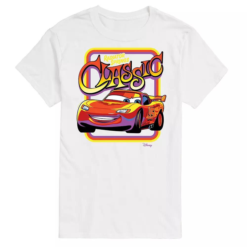 Disney / Pixar's Cars Lightening McQueen Men's Radiator Springs Classic Graphic Tee, Size: Large, White Product Image