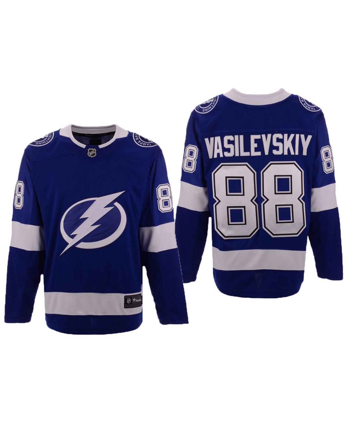 Mens Fanatics Branded Andrei Vasilevskiy Blue Tampa Bay Lightning Home Premier Breakaway Player Jersey Product Image