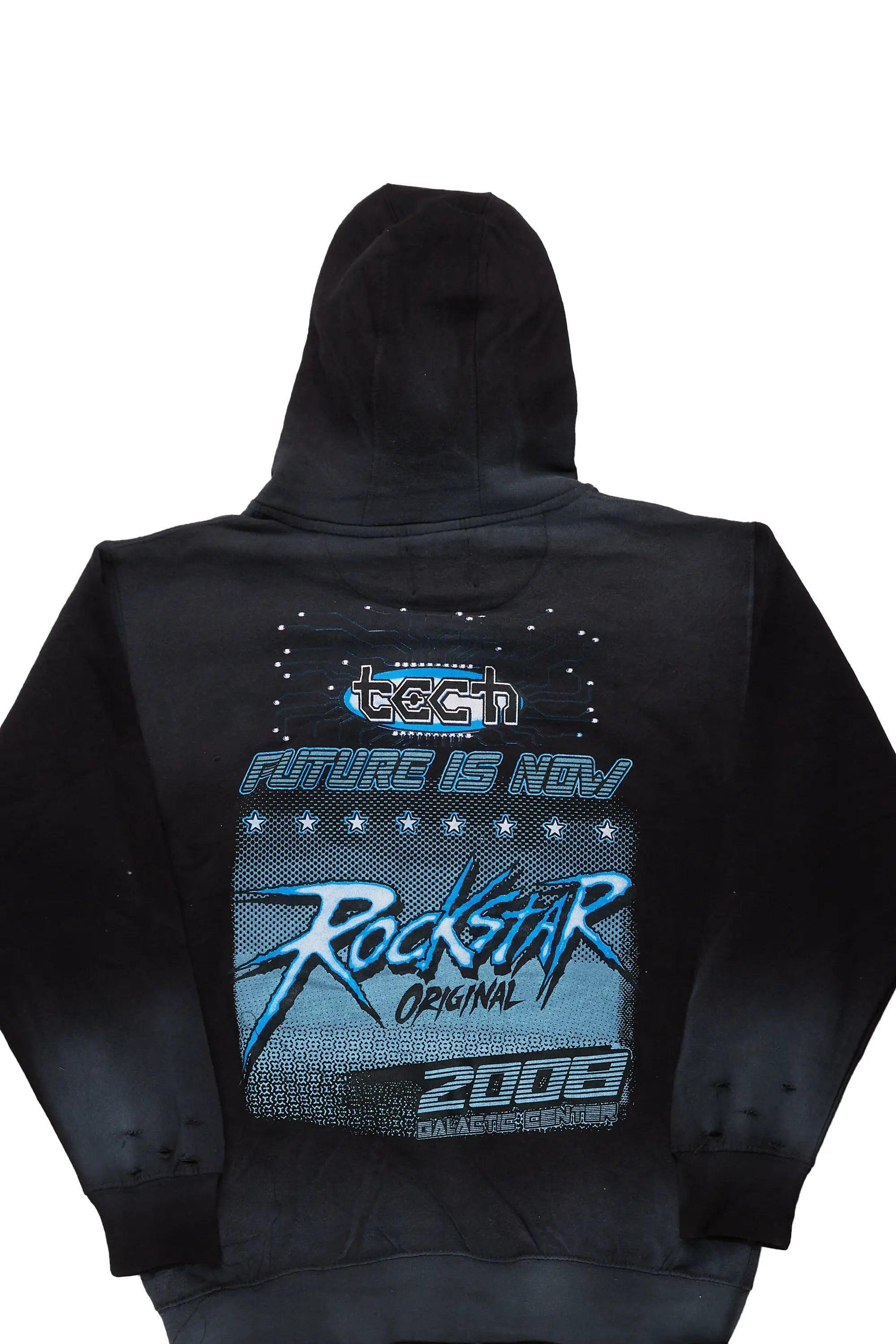 Future 2008 Black Oversized Hoodie Female Product Image