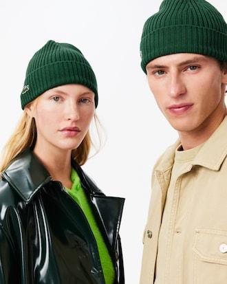 Rib Knit Brushed Wool Beanie Product Image