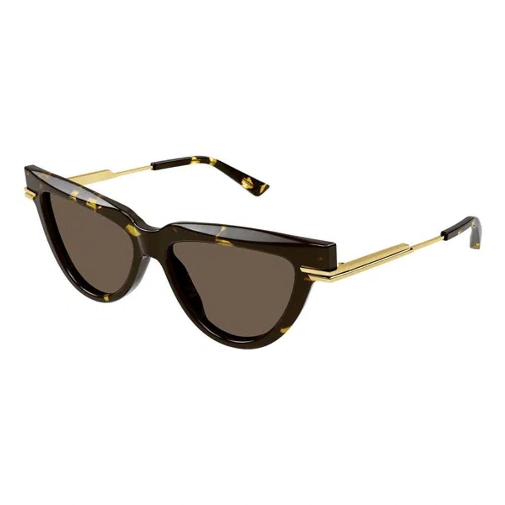 BOTTEGA VENETA Acetate Sunglasses In Brown Product Image