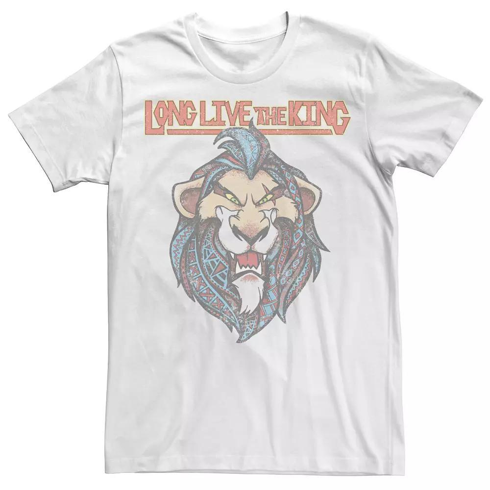 Disney's The Lion King Geometric Scar Long Live The King Men's Tee, Size: 3XL, Natural Product Image