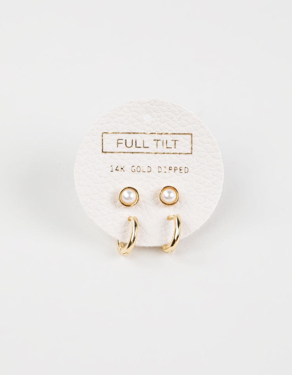 FULL TILT 2 Pack Earrings & Floral Print Jewelry Case Set Product Image