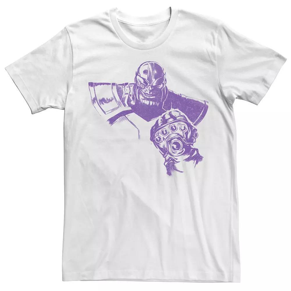 Men's Marvel Avengers Thanos Bright Purple Portrait Tee,  Product Image