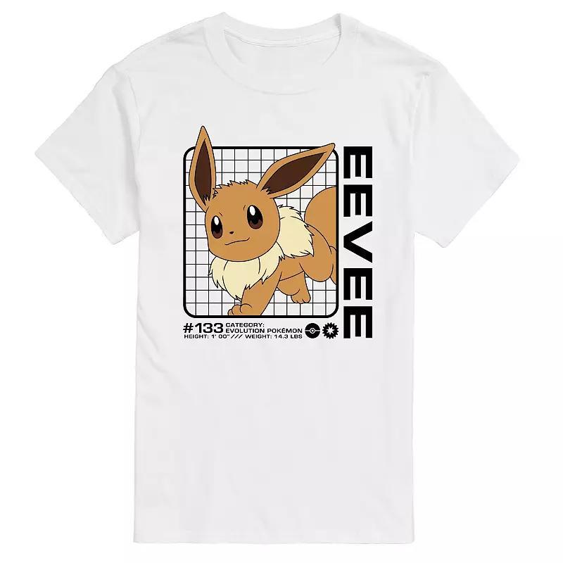 Men's Pokemon Eevee Stats Graphic Tee,  Product Image