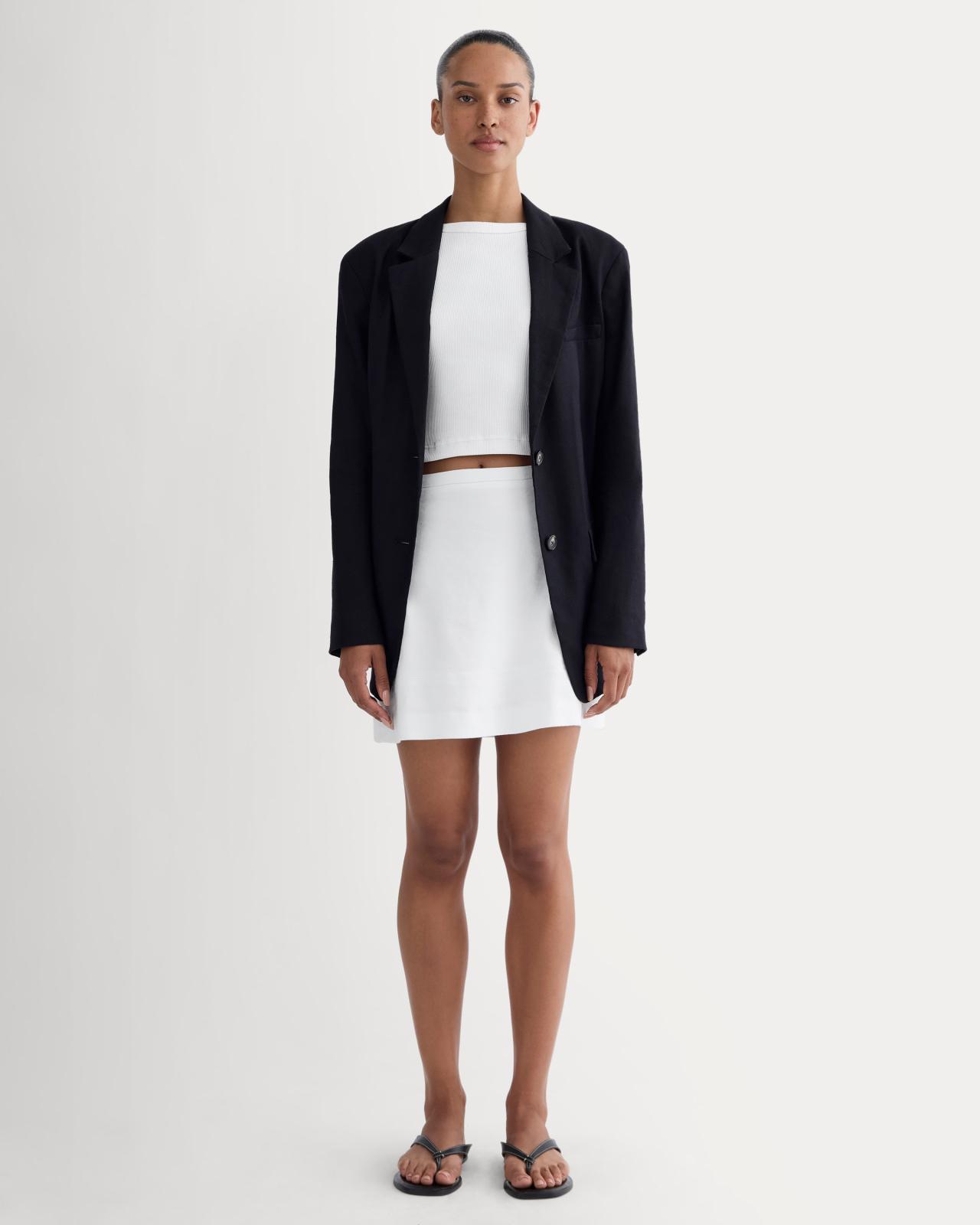 Womens Mini Skirt in Stretch Linen by Everlane Product Image