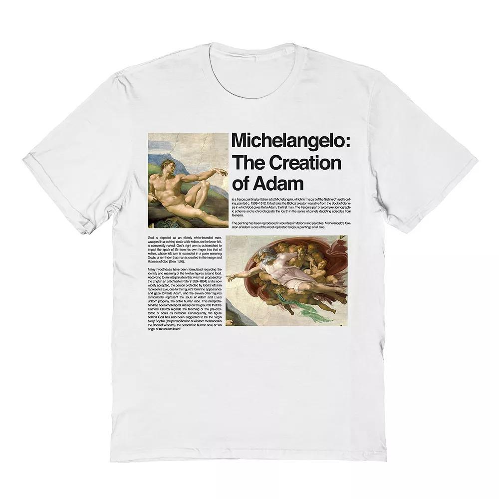 Men's Michaelangelo Michelangelo The Creation Tee, Size: Medium, White Product Image