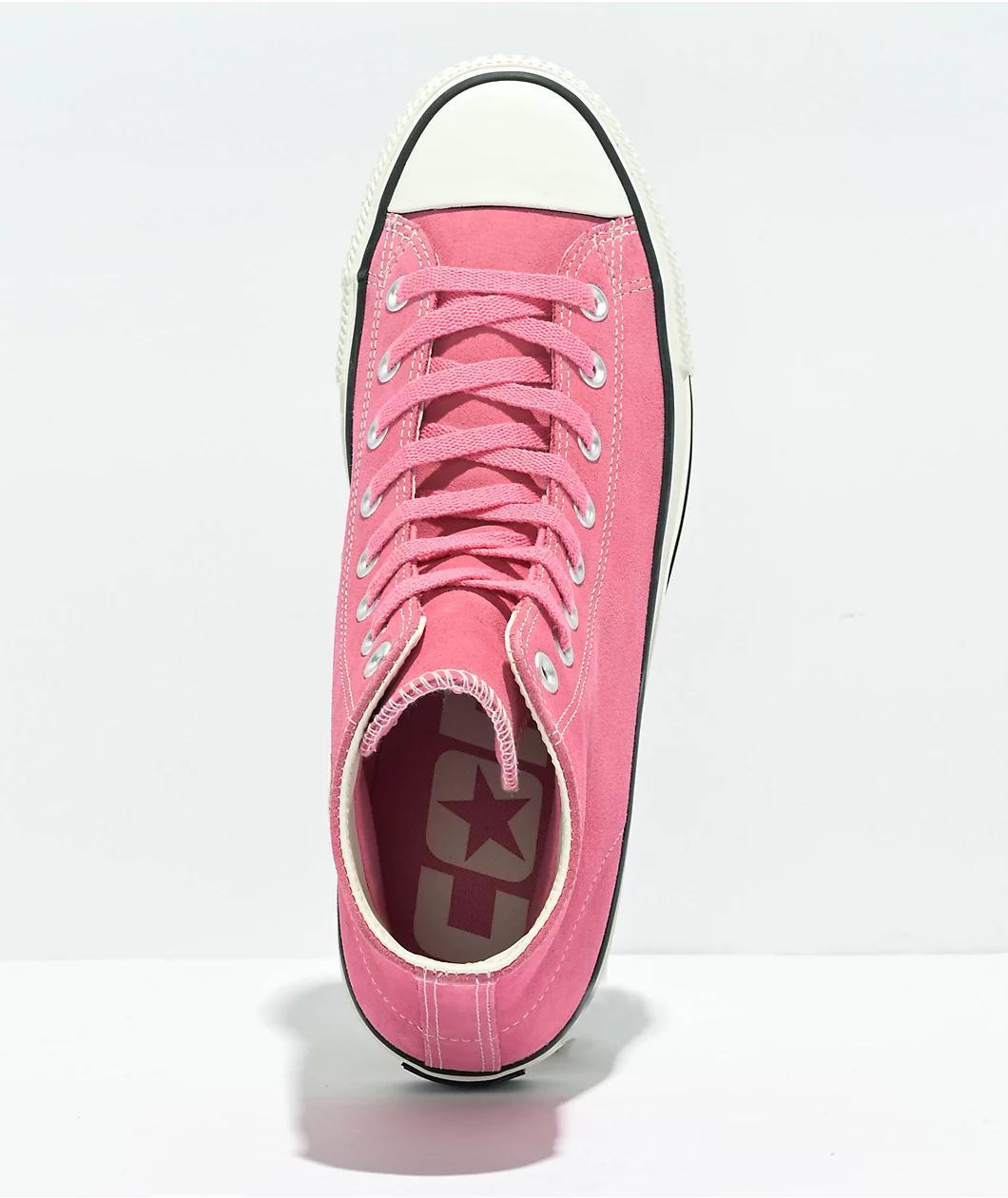 Converse Chuck Taylor All Star Pro Pink Suede Skate Shoes Product Image