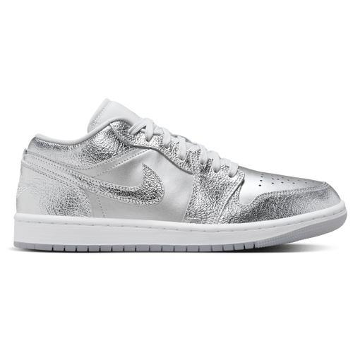 Jordan Womens Jordan AJ 1 Low SE - Womens Basketball Shoes Wolf Grey/Metallic Silver/Photon Dust Product Image