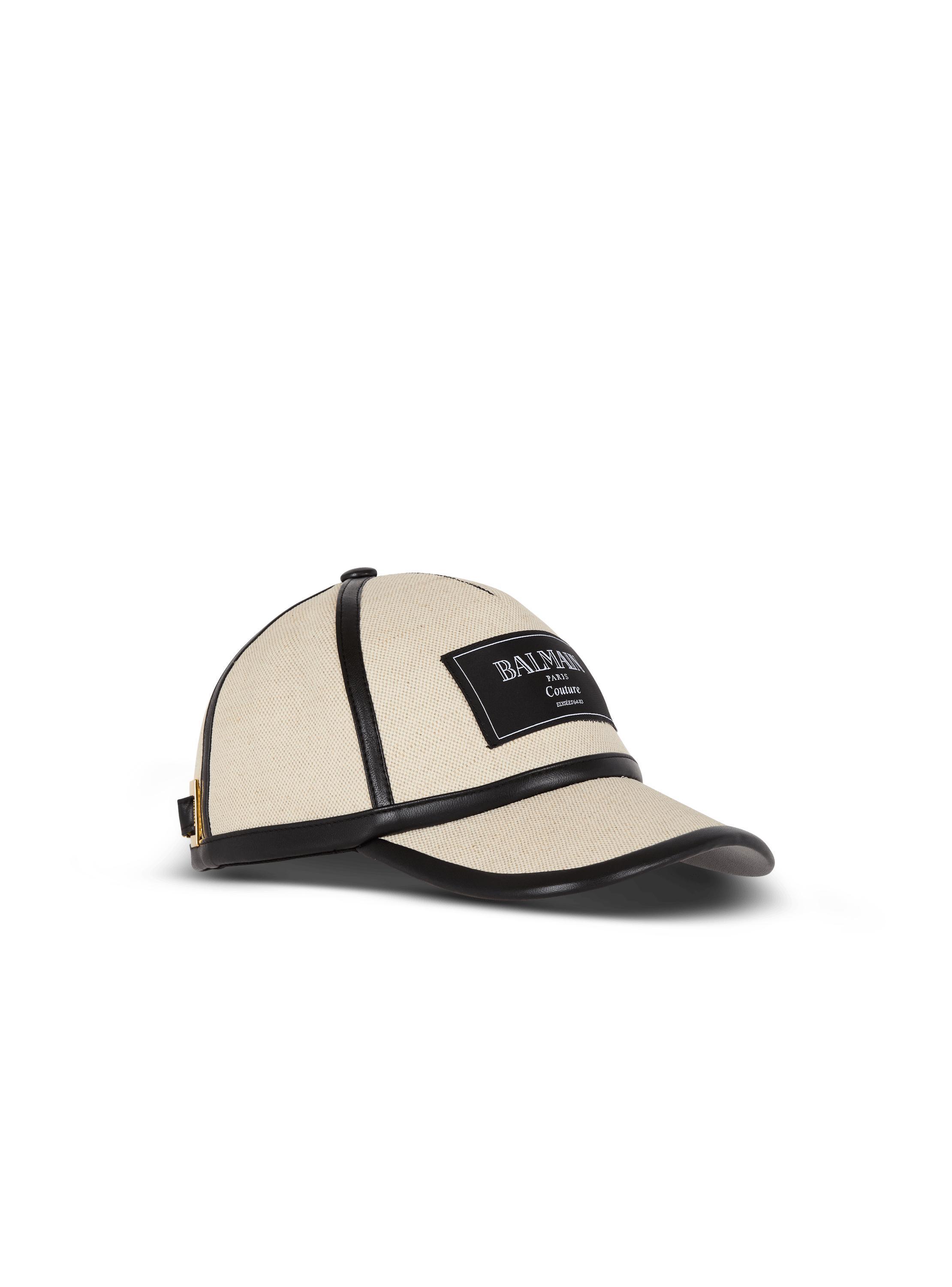 Canvas cap with Balmain Couture label Product Image