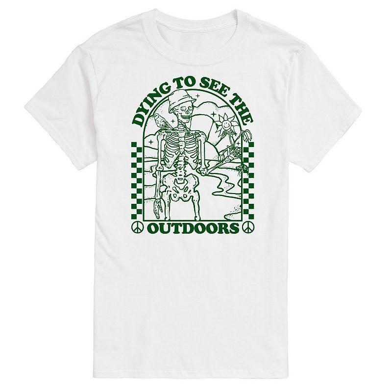 Men's Dying To See Outdoors Tee, Size: Small, White Product Image