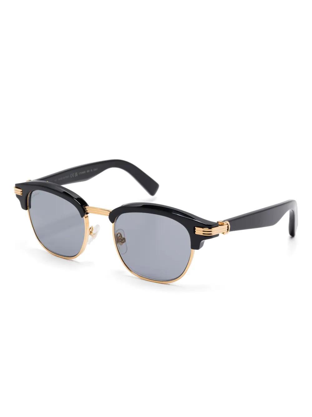 CARTIER Ct0496s Sonnenbrille In Schwarz Product Image