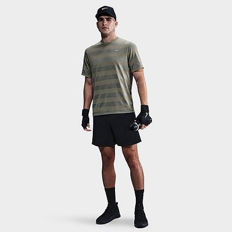 Mens Nike Primary Dri-FIT Striped Fitness Top Product Image