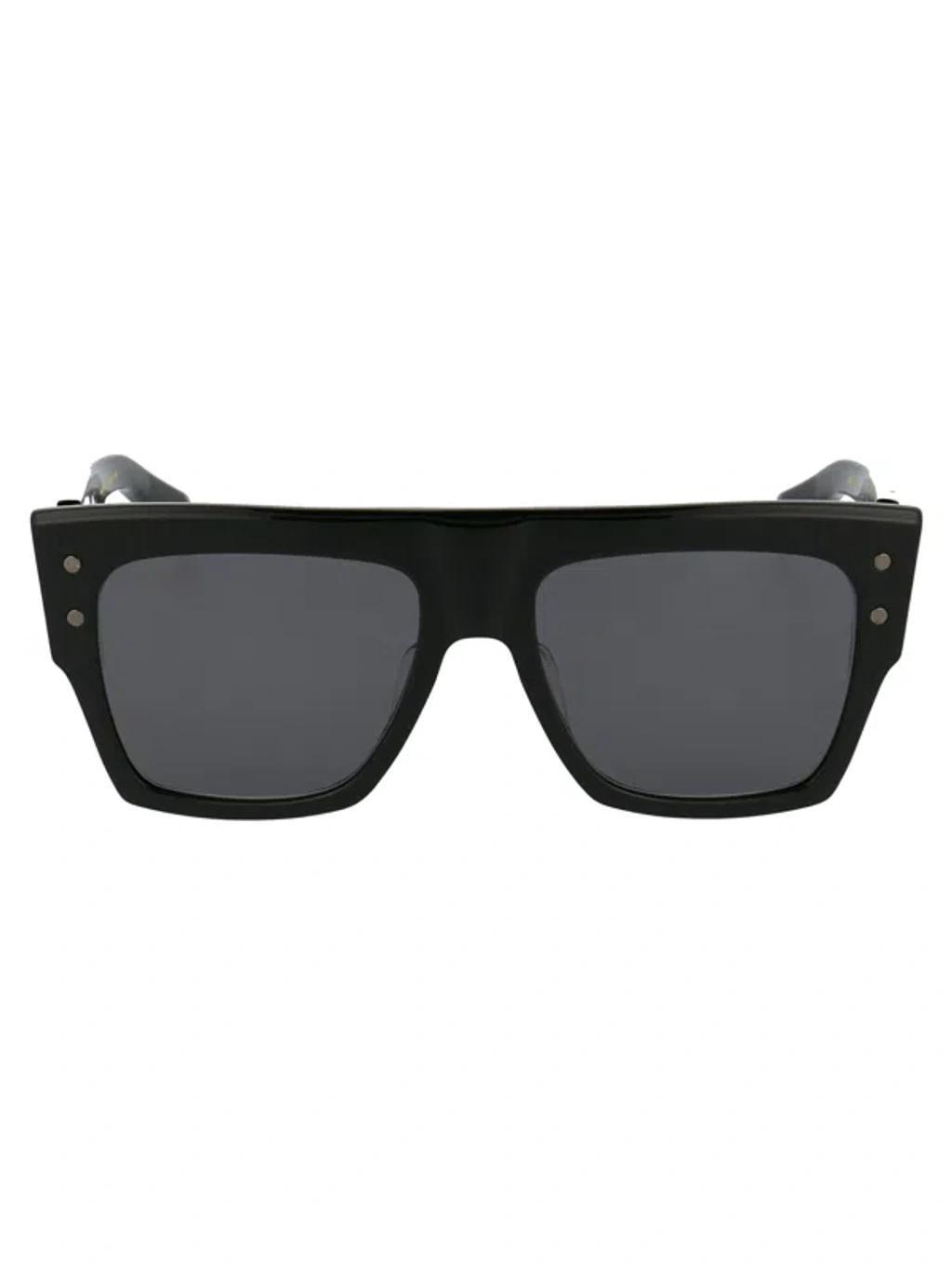 BALMAIN B-i Sunglasses In Black Black Rhodium W/dark Grey Ar Product Image