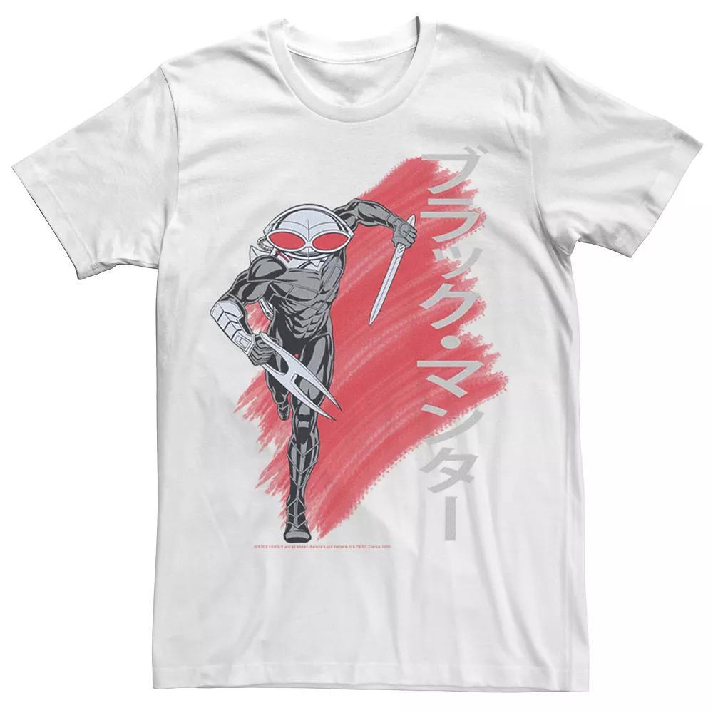 Men's DC Comics Justice League Kanji Manta Paint Tee, Size: XXL, Black Product Image