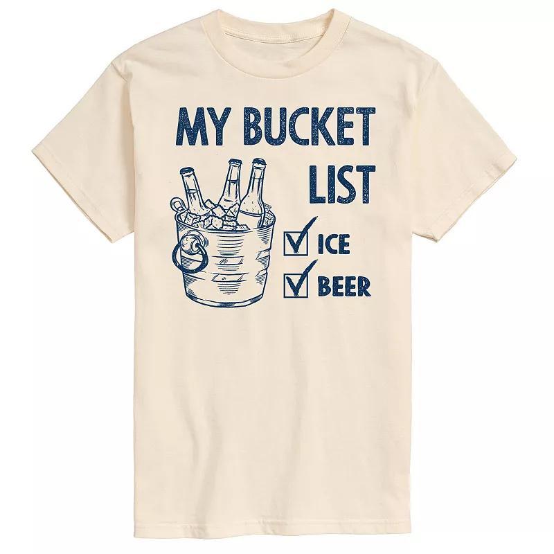 Men's Bucket List Tee, Size: Large, Beige Product Image