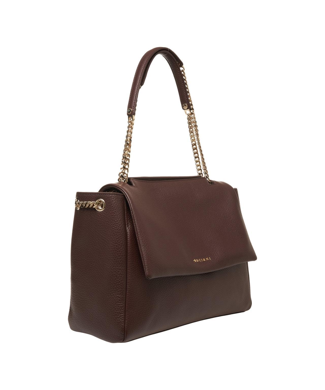 Grained leather shoulder bag Product Image
