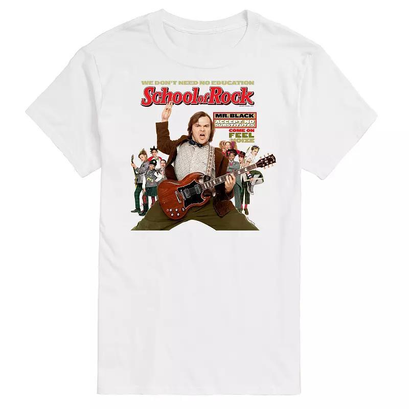 Men's School Of Rock Cover Graphic Tee, Size: XL, Black Product Image