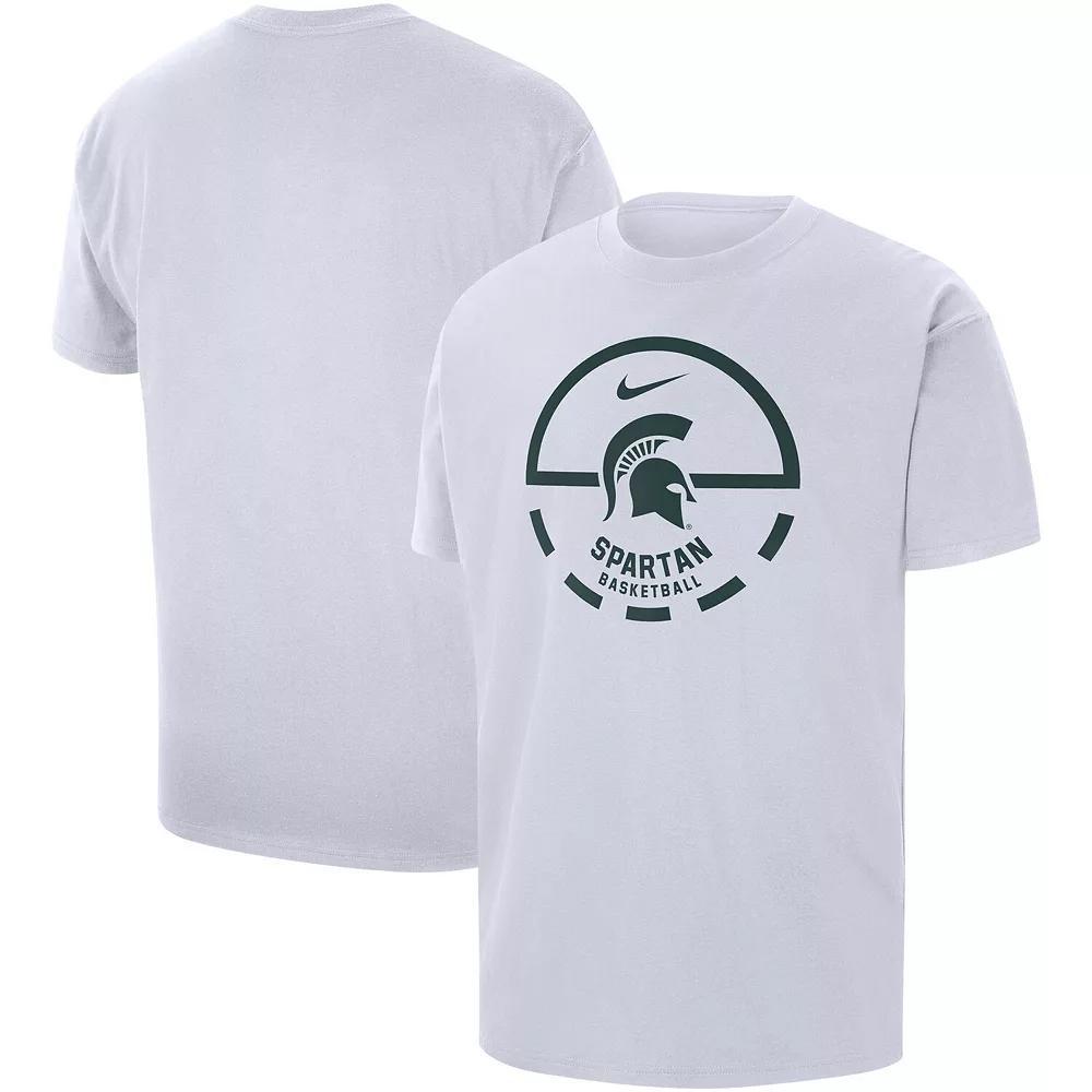 Men's Nike White Michigan State Spartans Free Throw Basketball T-Shirt, Size: 2XL Product Image