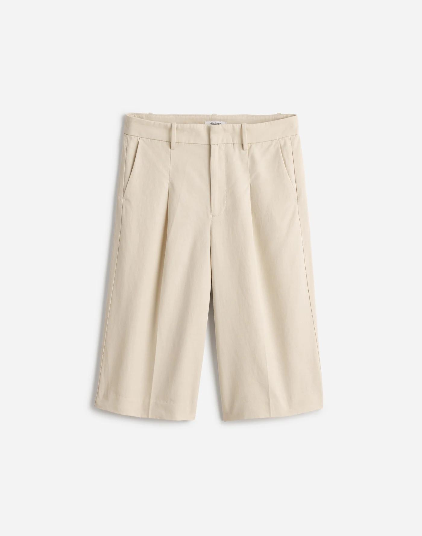 Slouchy Shorts in Drapey Twill Product Image