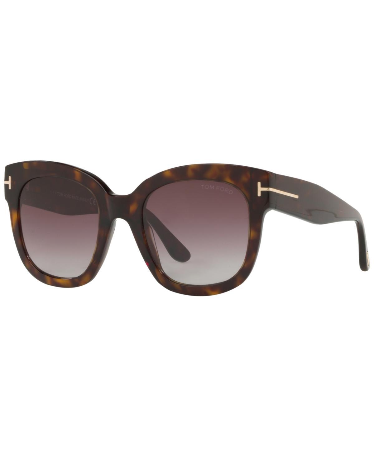 Tom Ford Beatrix Mirrored Square Sunglasses, 52mm Product Image