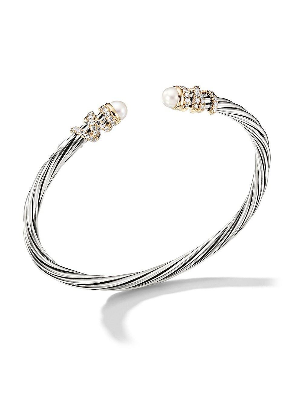 4mm Helena Cabochon Tip Bracelet with Diamonds Product Image