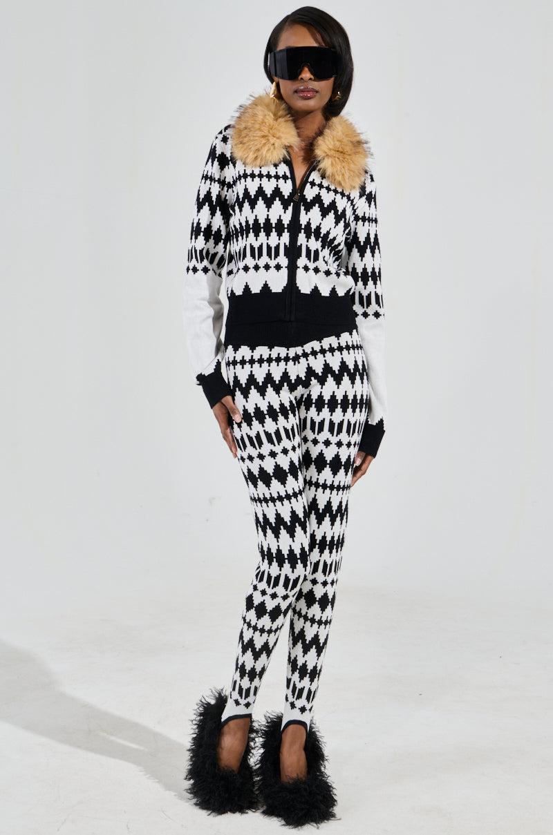 APRES SKI BADDIE KNIT ZIP UP PANT Product Image