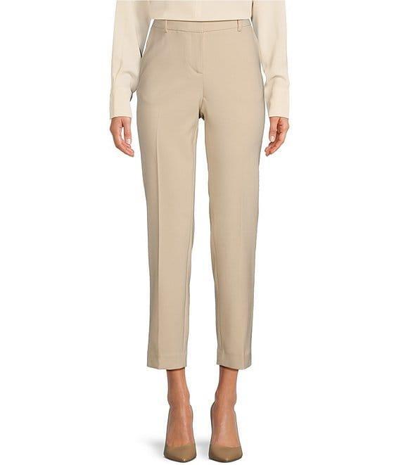 Anne Klein Anne Stretch Side Pocket Coordinating Straight Leg Ankle Length Pants Product Image