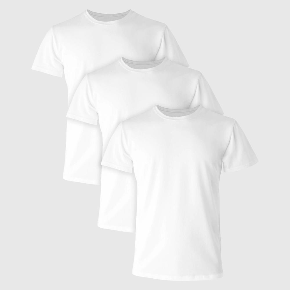 Hanes Premium Mens 3pk Comfort Fit Crewneck T-Shirt - White M Product Image