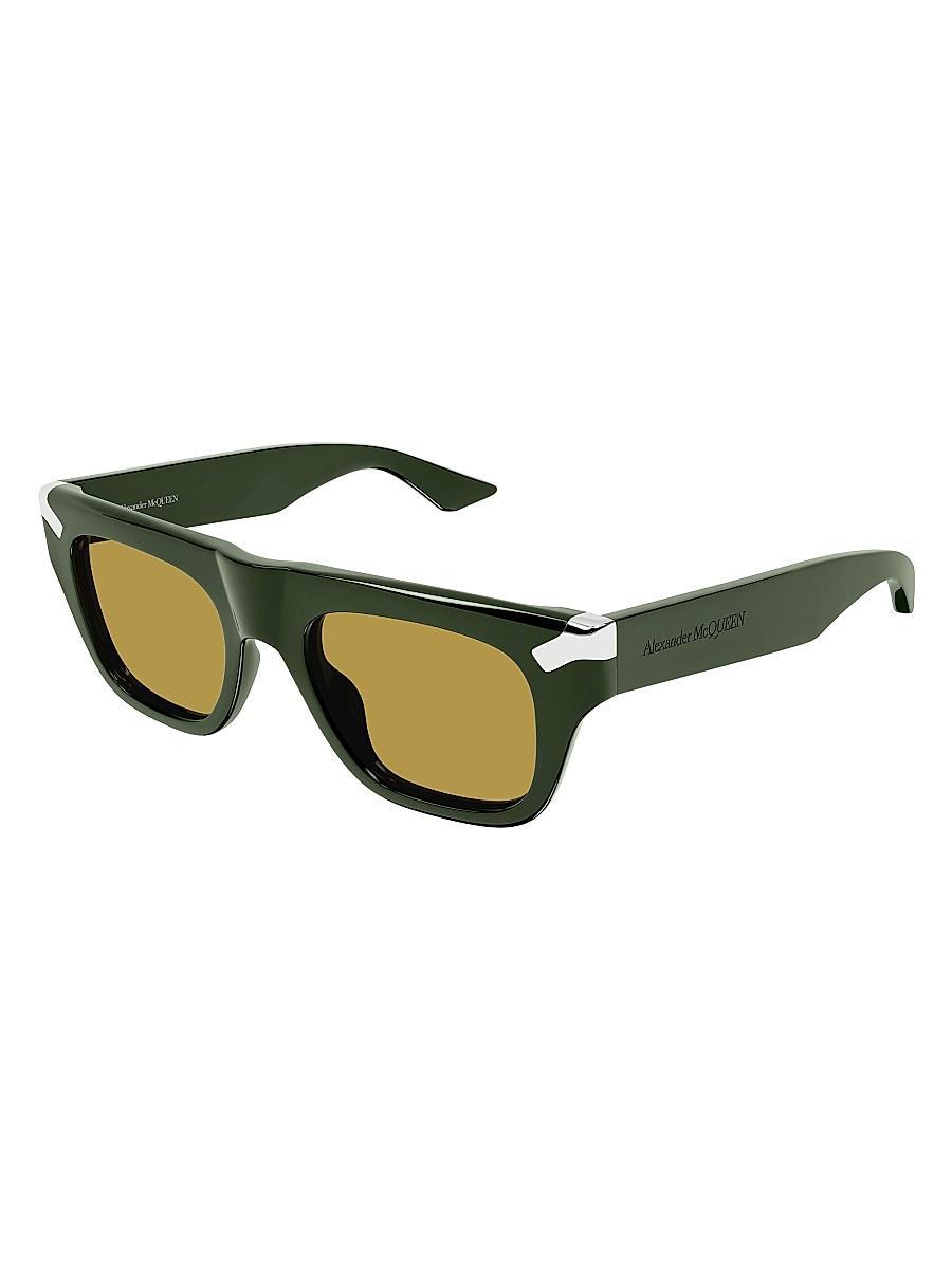 Mens Punk Rivet 51MM Square Sunglasses Product Image