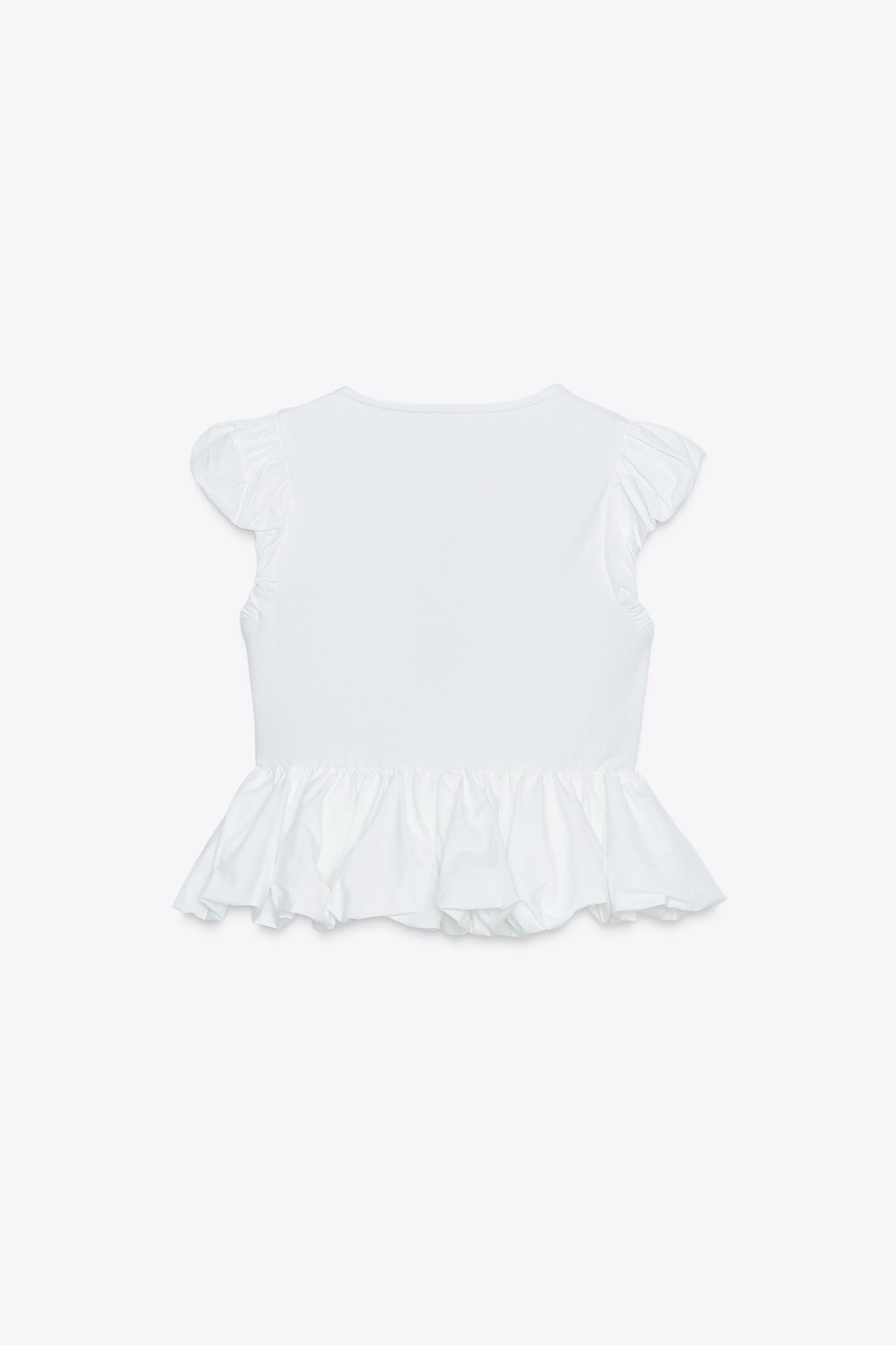 CONTRAST BOW T-SHIRT Product Image