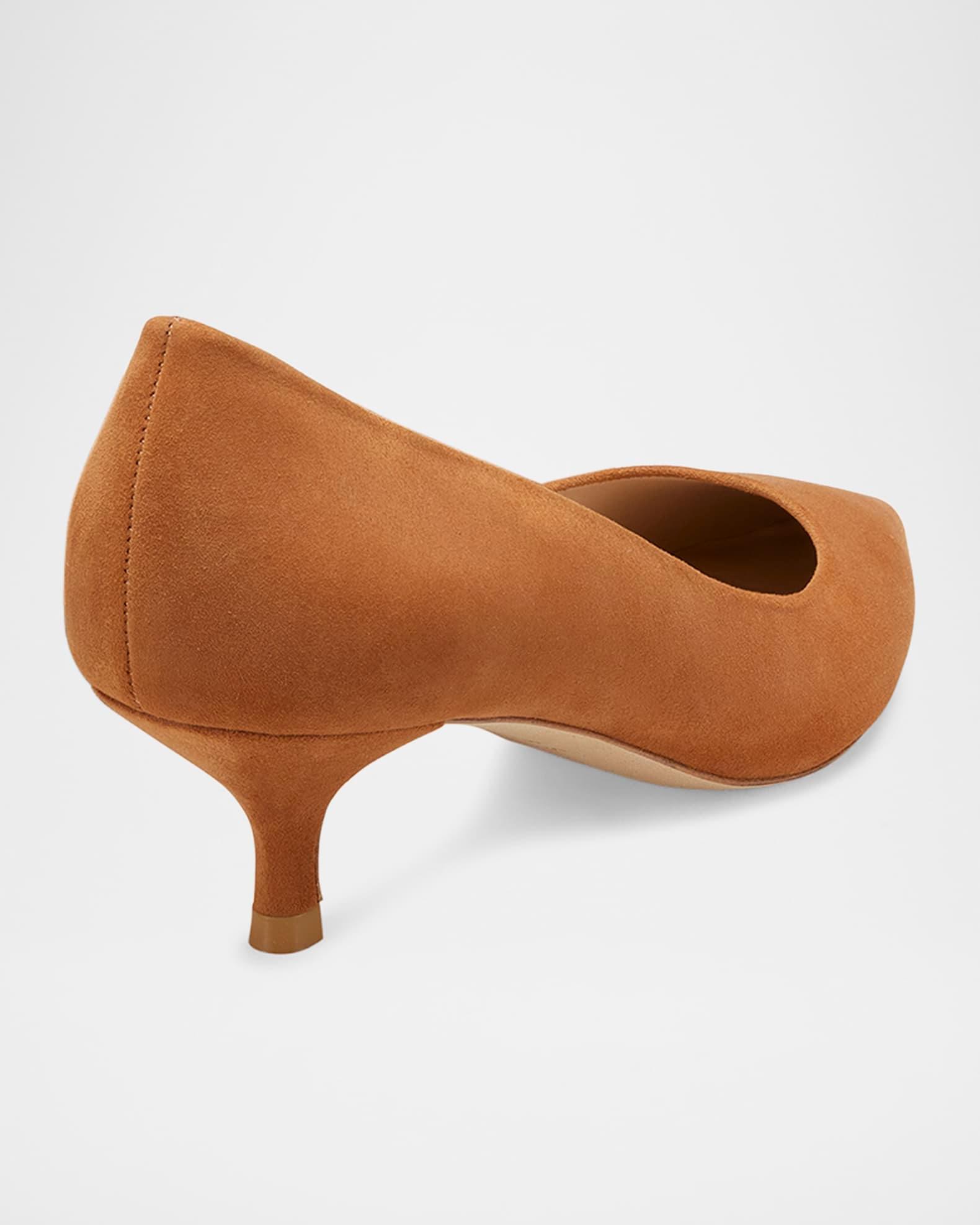 Stuart Suede Kitten Pumps Product Image