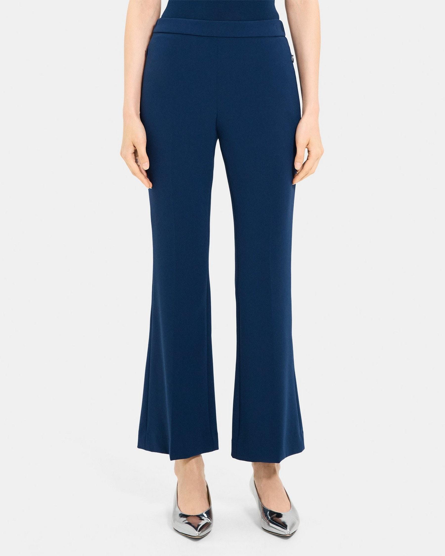 Flared Pull-On Pant in Crepe Product Image