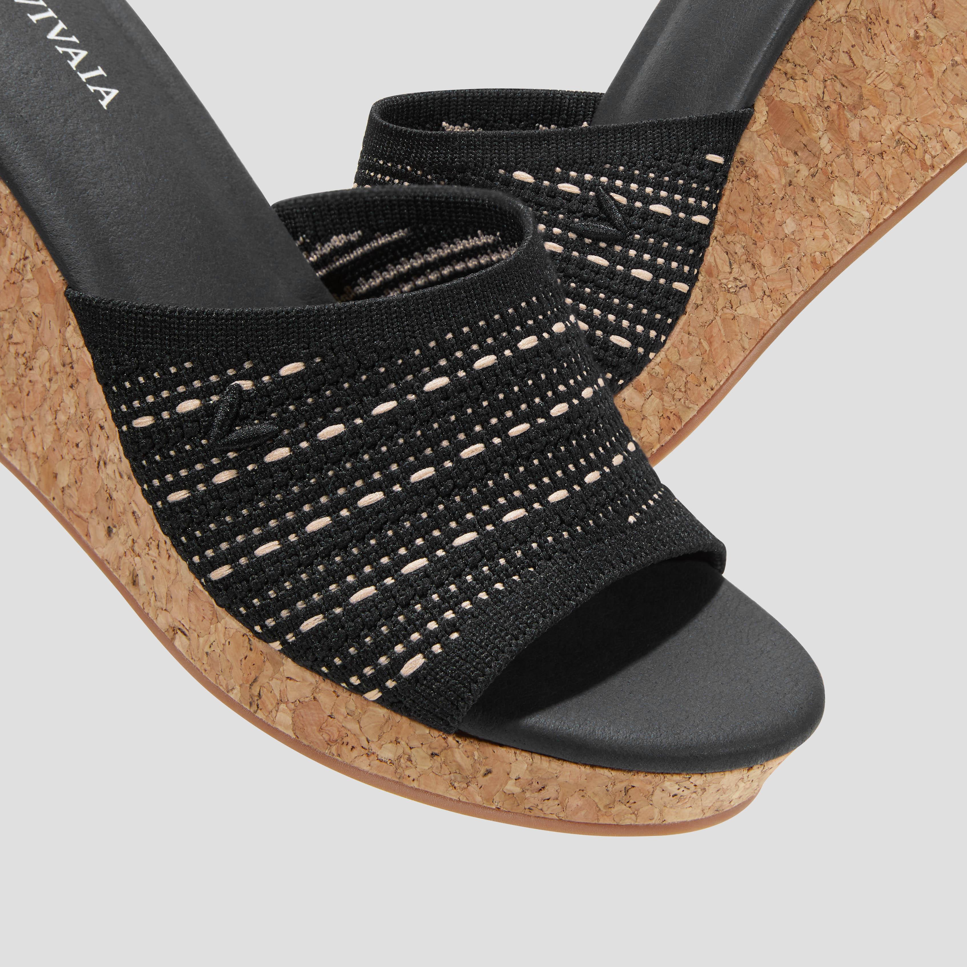 Round-Toe Wedge Sandal (Stacey) Product Image