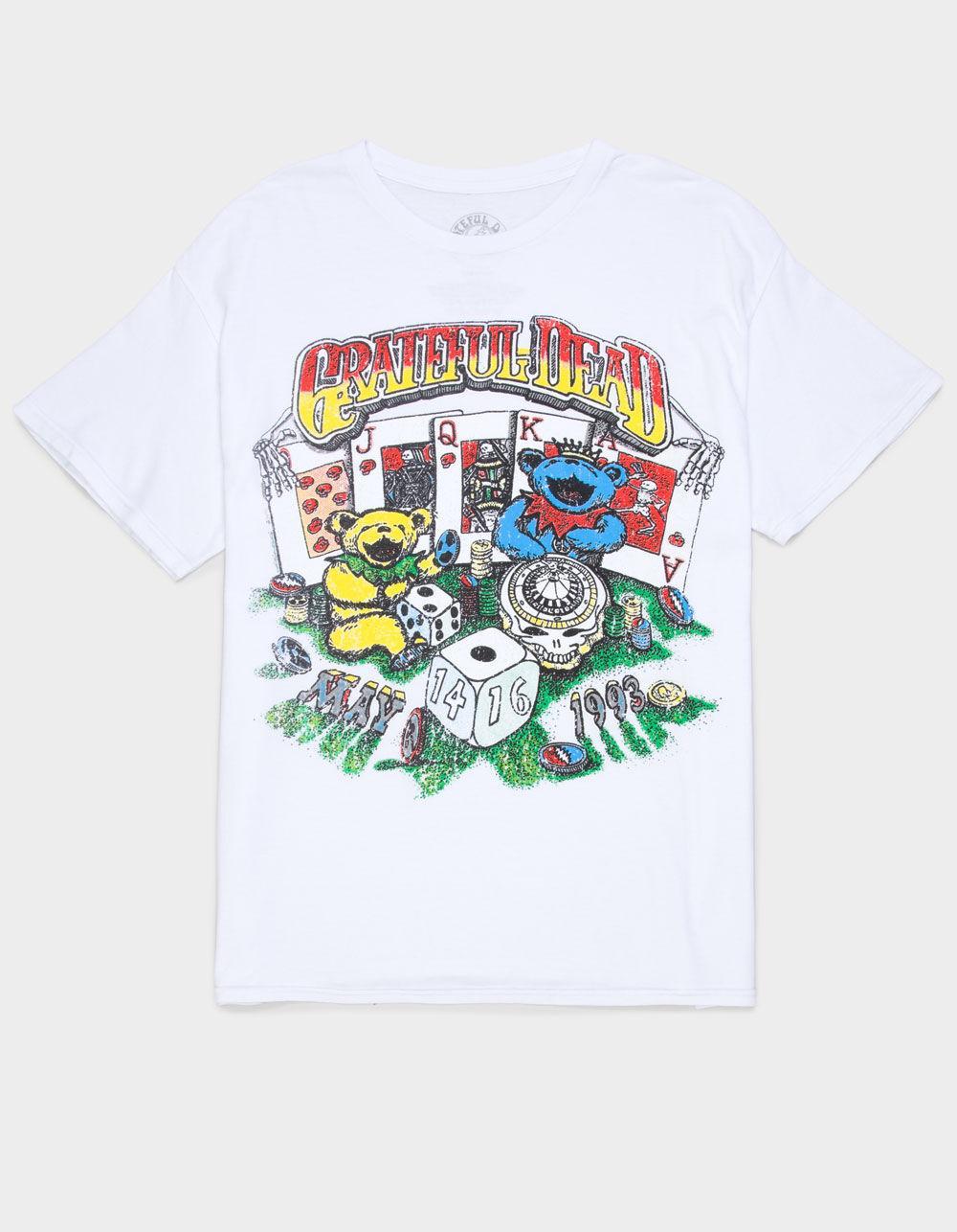 GRATEFUL DEAD Face Card Mens Tee - WHITE Product Image