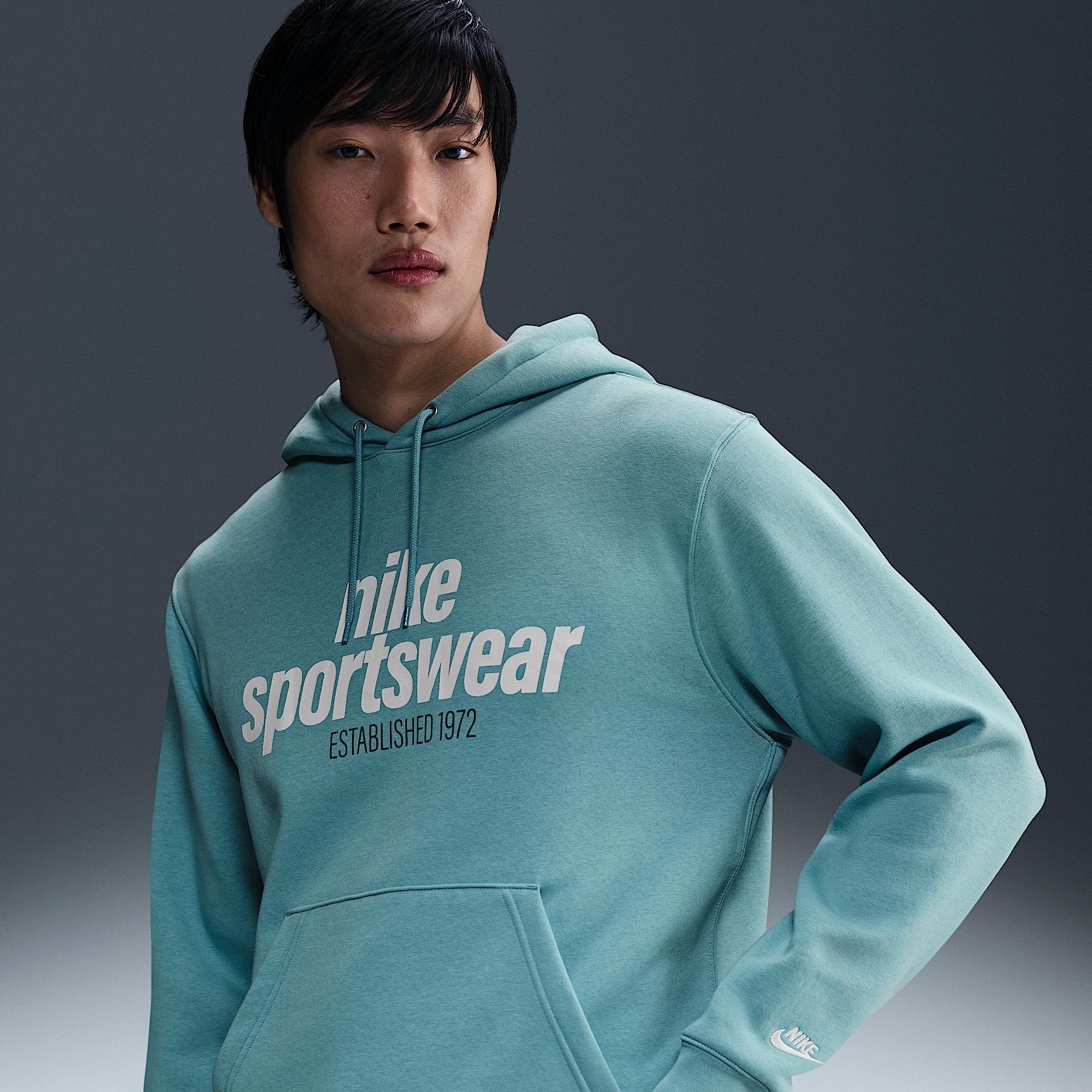 Mens Nike Sportswear Club Fleece Retro Pullover Hoodie Product Image