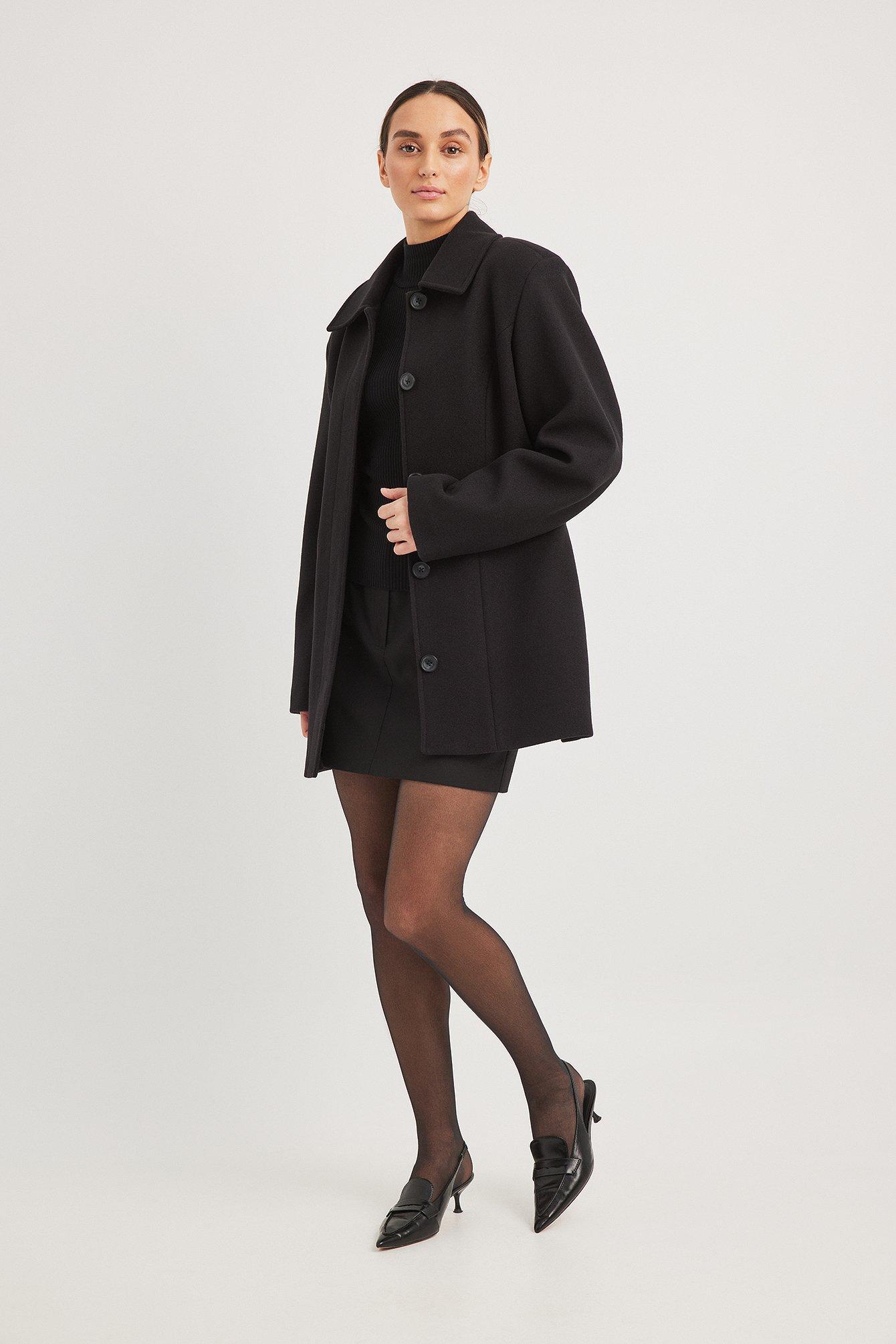 Short Sharp Shoulder Coat Product Image