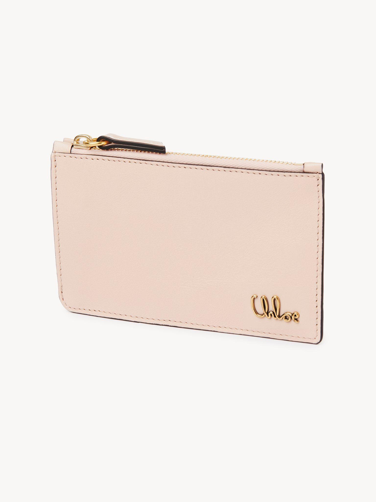 Small Chloé Iconic purse with card slots in shiny leather Product Image