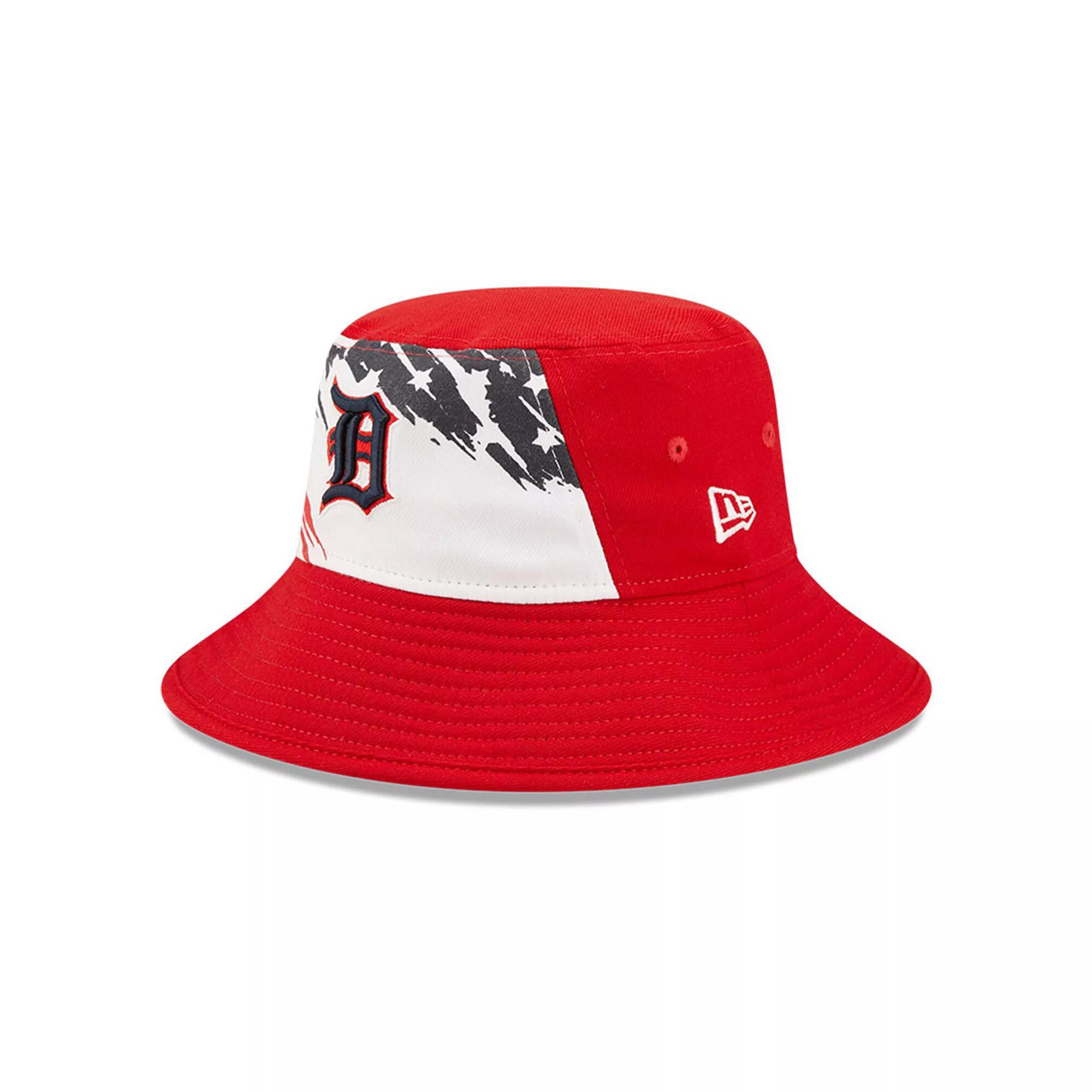Men's New Era Red Detroit Tigers 2022 4th of July Bucket Hat Product Image