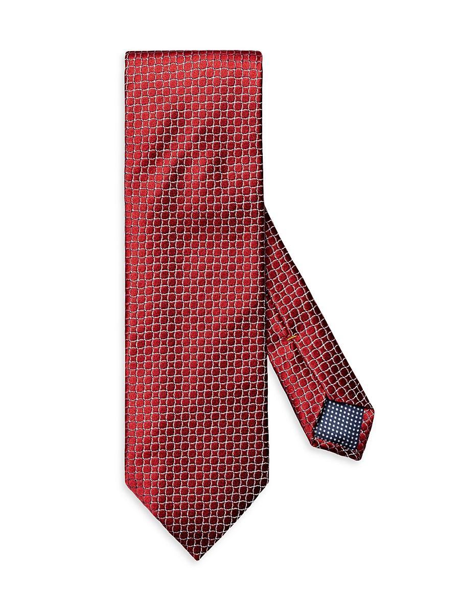 Mens Geometric Silk Tie Product Image