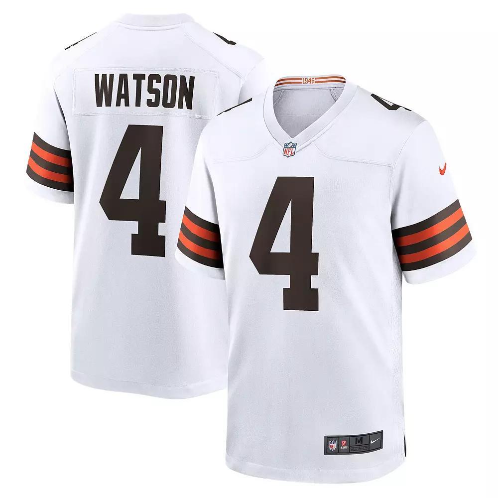 Men's Nike Deshaun Watson White Cleveland Browns Game Jersey,  Product Image