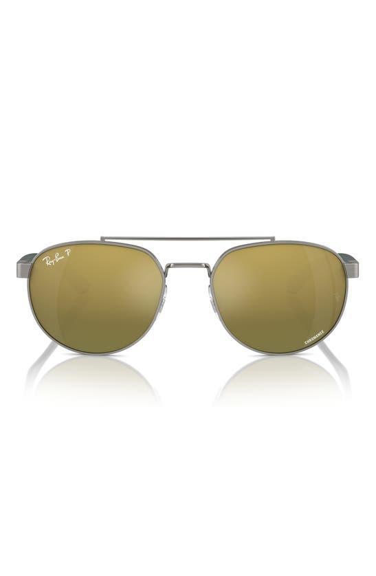 RAY BAN 56mm Polarized Irregular Sunglasses In Gunmetal Product Image