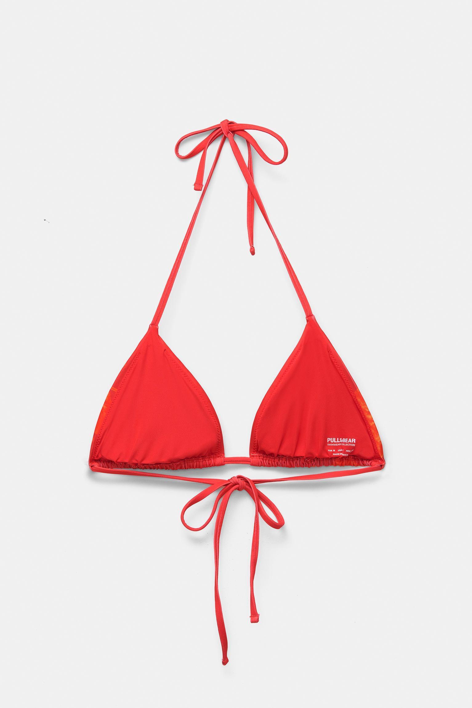 Floral triangle bikini top Product Image