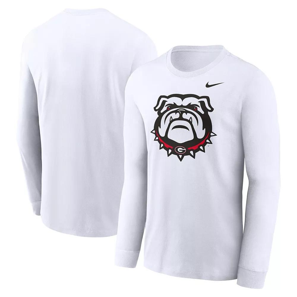 Men's Nike White Georgia Bulldogs Alternate Logo Long Sleeve T-Shirt, Size: Large Product Image