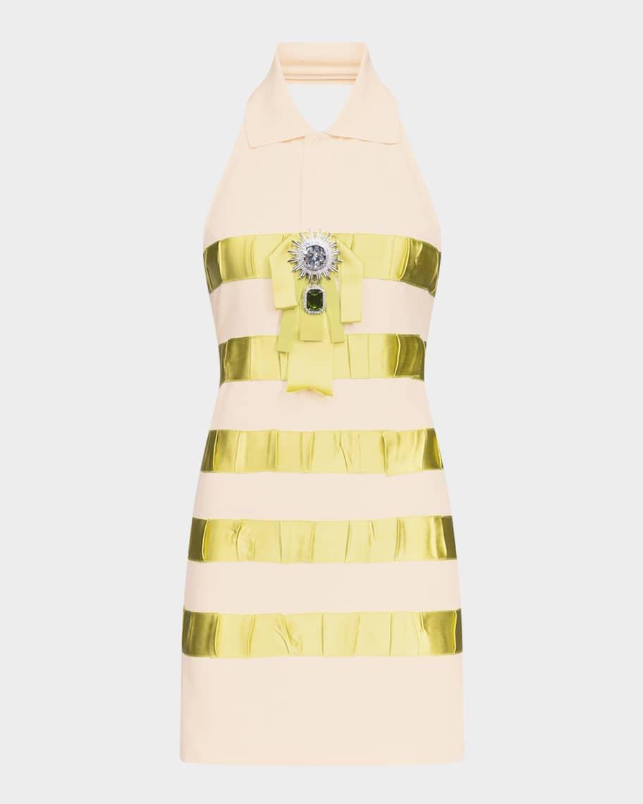 Crystal Bow Mini Polo Dress Product Image